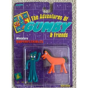 1995 Gumby & Friends Pokey Figure NIP Miniature Superflexibles Nickelodeon
